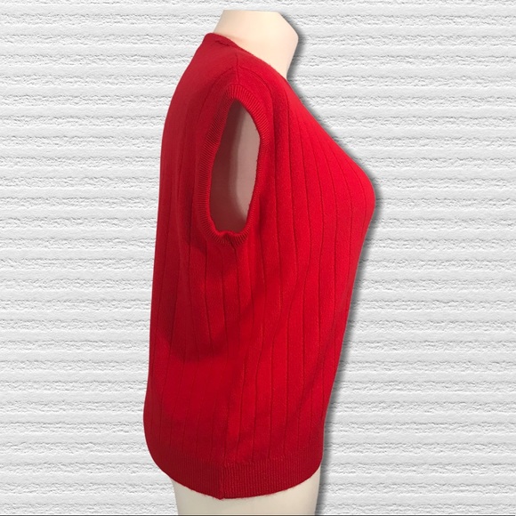 Vintage 100% 2 Ply Cashmere Ribbed Sweater Large - Picture 3 of 8